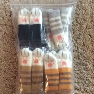 New Cute Cat Paw Knitted Elastic Furniture Socks